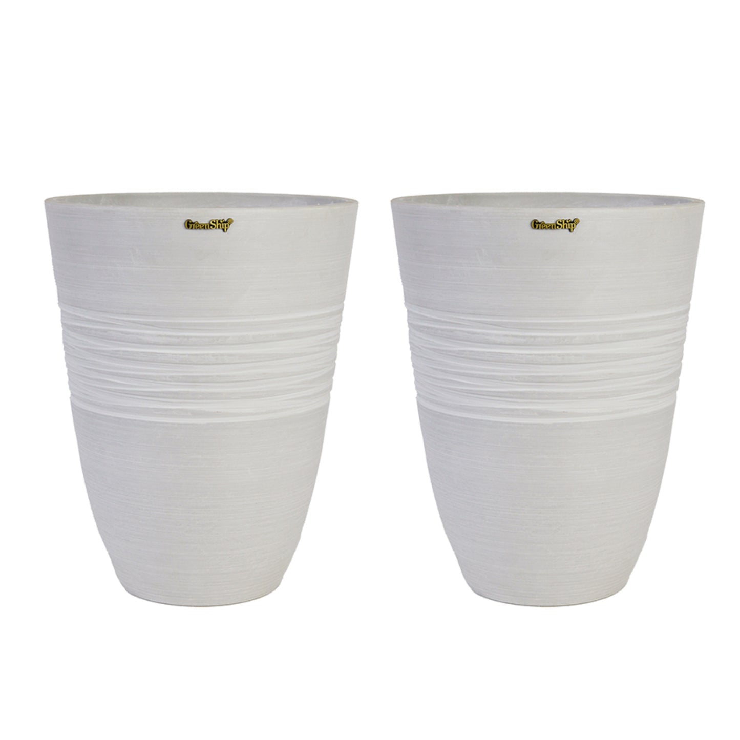 GreenShip Plant Pots 6 inch 8 inch 10 inch for Indoor Plants, Set of 3 Modern Decorative Planter ts with Drainage Hole, Decorative Flower Pots(Plants Not Included)