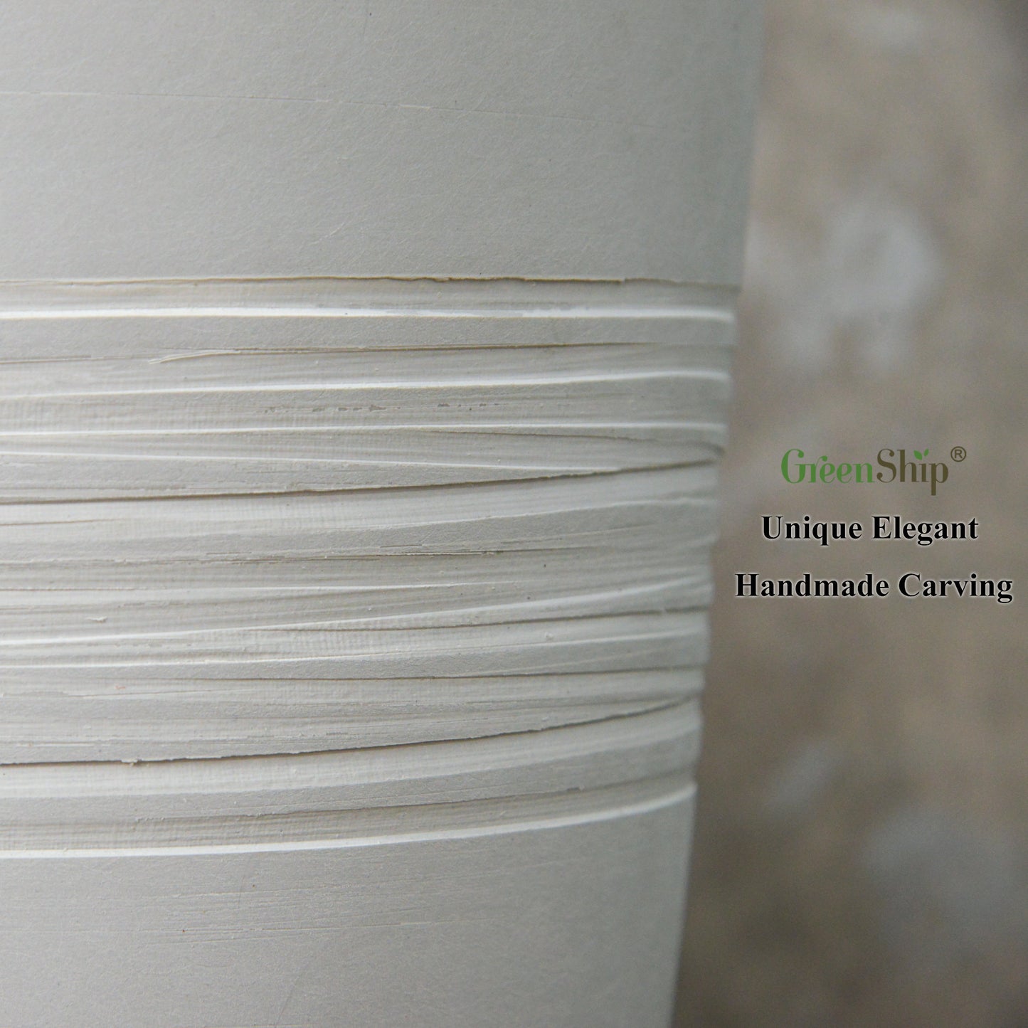 GreenShip Plant Pots 6 inch 8 inch 10 inch for Indoor Plants, Set of 3 Modern Decorative Planter ts with Drainage Hole, Decorative Flower Pots(Plants Not Included)