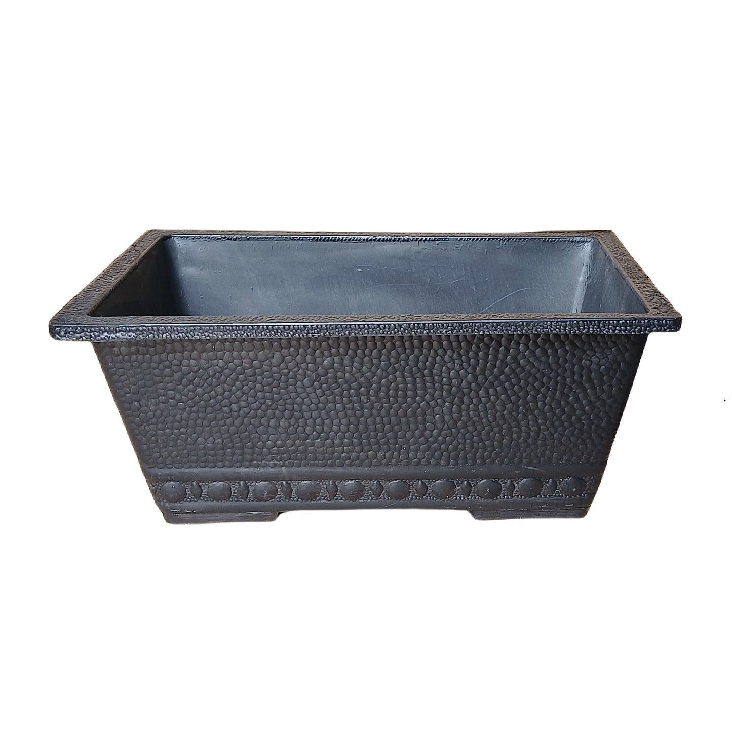 GreenShip 13.4 L x 8.66 W x 5.52 H inch Classic Long Large Rectangular Window Box Planter for Indoor Outdoor Patio Balcony, Durable Window Planter with Drainage Hole(Plants Not Included)