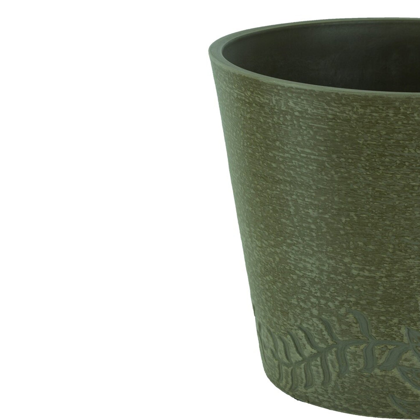 GreenShip Palm and Vine 15 in. W x 12.2 in. H Indoor/Outdoor Resin Decorative Planter