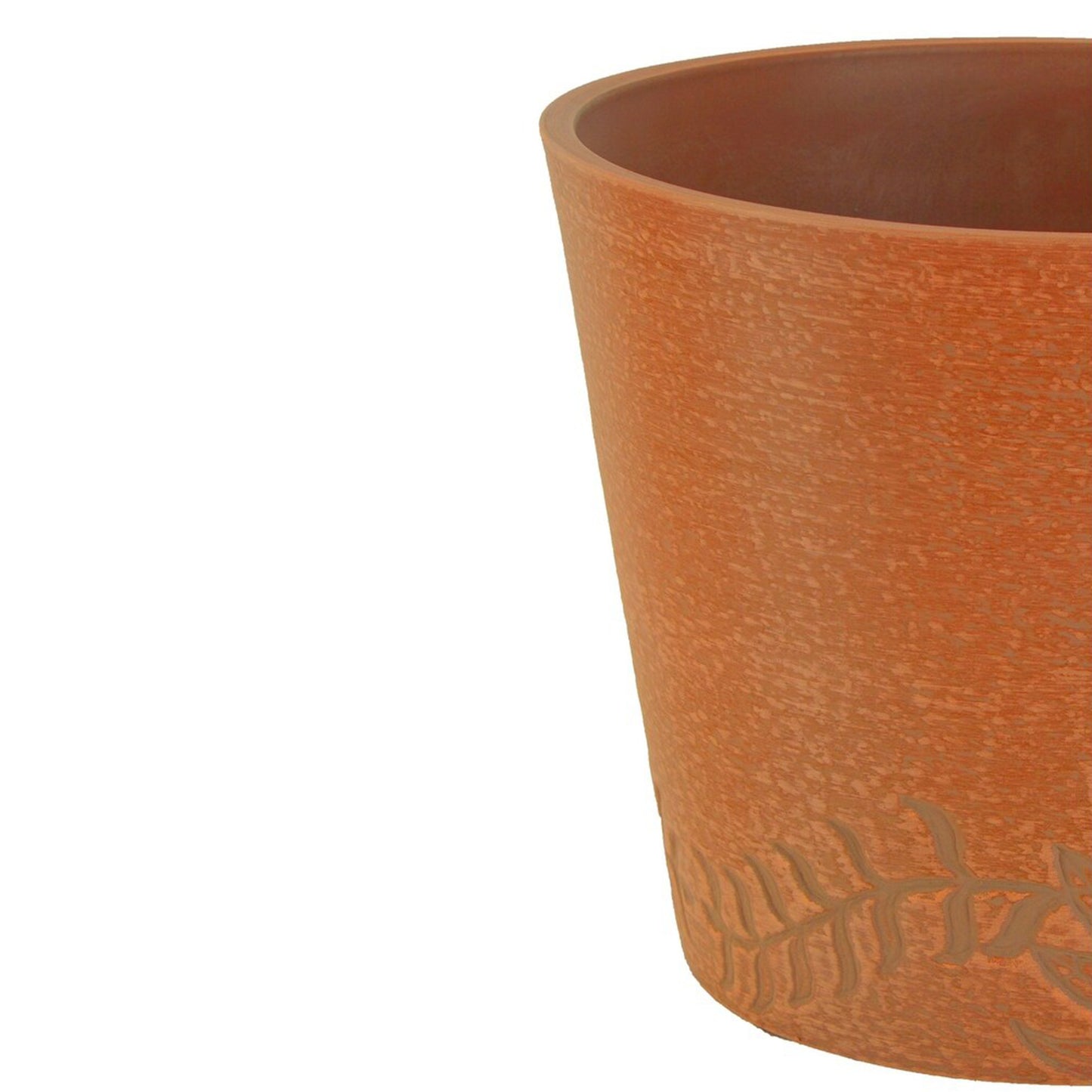 GreenShip Palm and Vine 15 in. W x 12.2 in. H Indoor/Outdoor Resin Decorative Planter