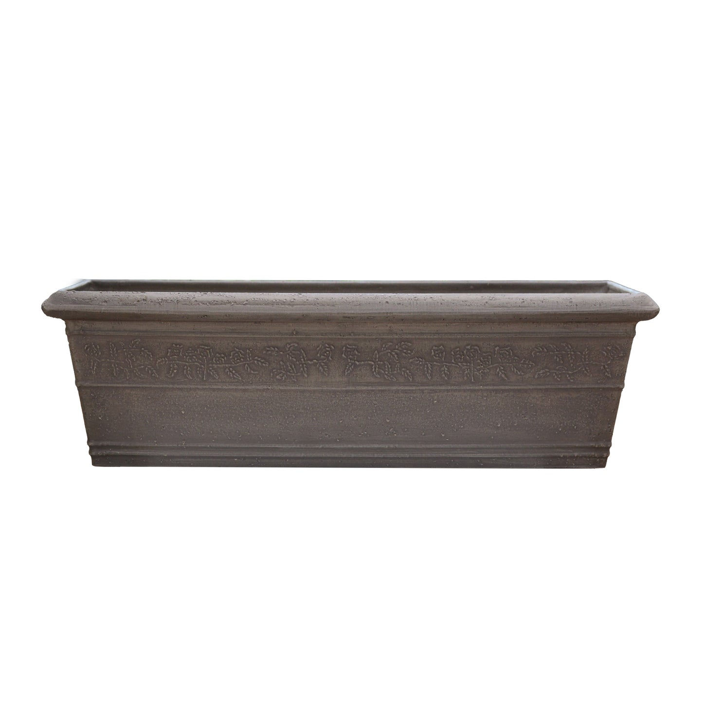 GreenShip 23 inch Classic Heavy Rim Long Large Box Planter for Indoor Outdoor Patio Balcony, Durable Window Planter with Drainage Hole(Plants Not Included)