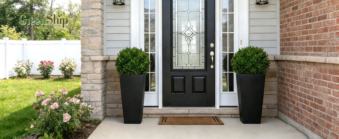 Use Decorative Tall Planters to Refresh Your Porch for Special Occasions