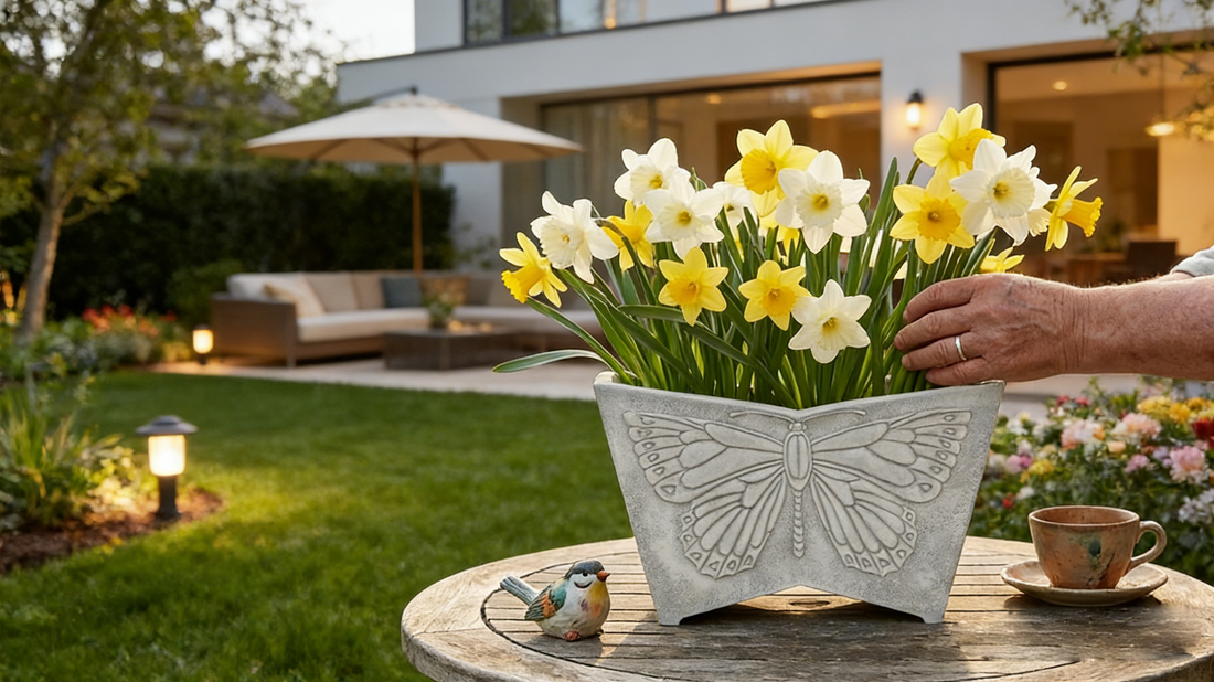 Butterfly Relief Planters for Spring and Summer Patio Decorating