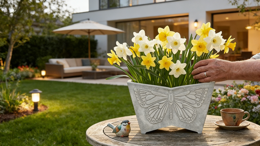 Butterfly Relief Planters for Spring and Summer Patio Decorating