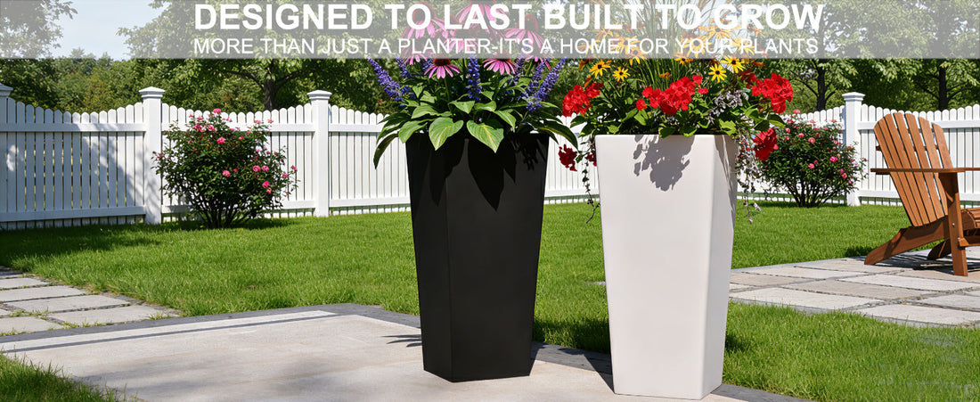 Tall Planters with Drainage Holes: A Smart Choice for Patios, Porches, and Gardens