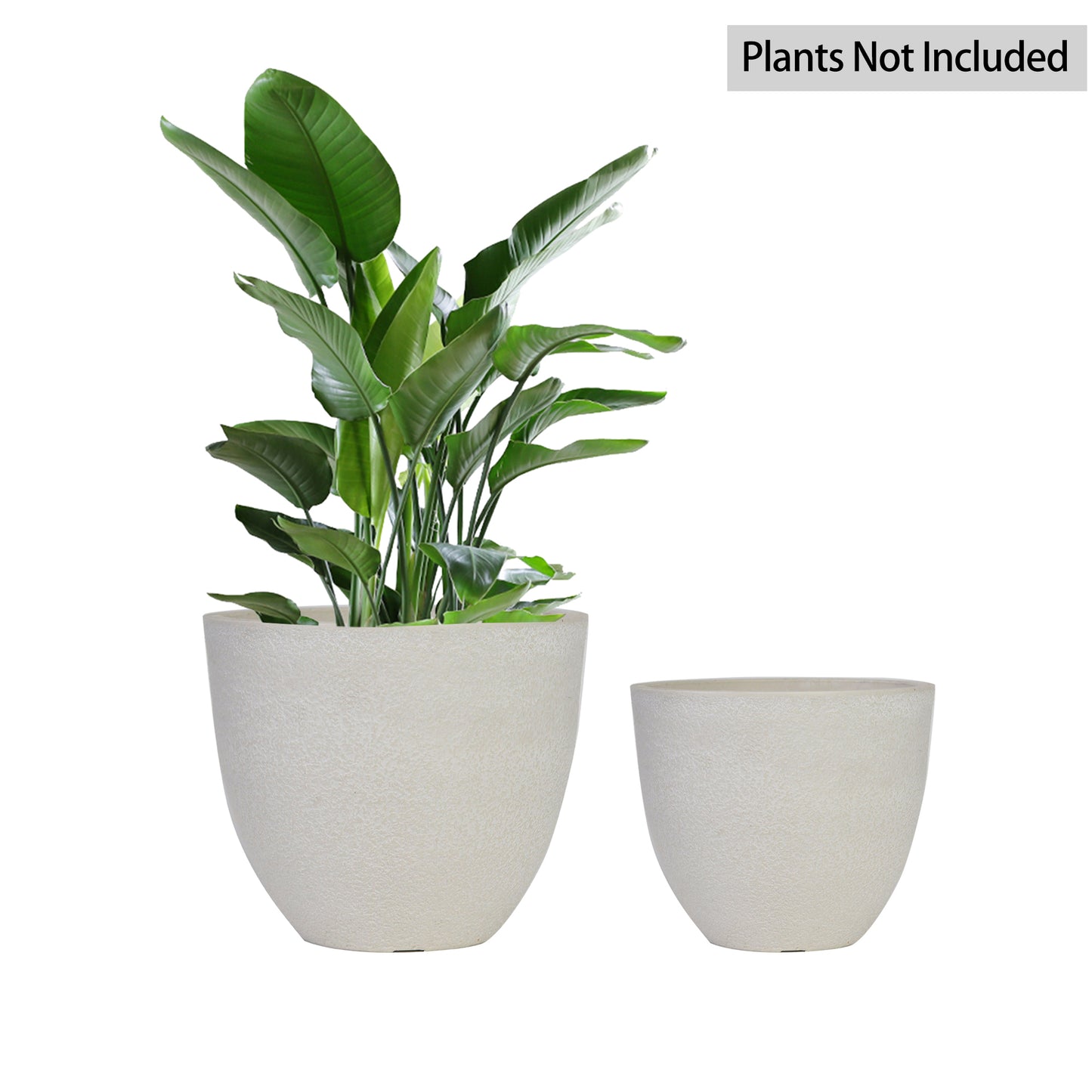 GreenShip Planter 8 inch 12 inch for Indoor Outdoor Plants,  Modern Decorative Plant Pots with Drainage Hole,  Decorative Flower Pots(Plants Not Included)