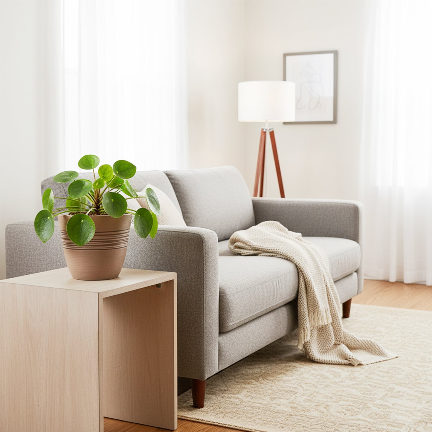 GreenShip Planter for Indoor Outdoor Plants,  Set of 2 Modern Decorative Plant Pots with Drainage Hole,  Decorative Flower Pots(Plants Not Included)