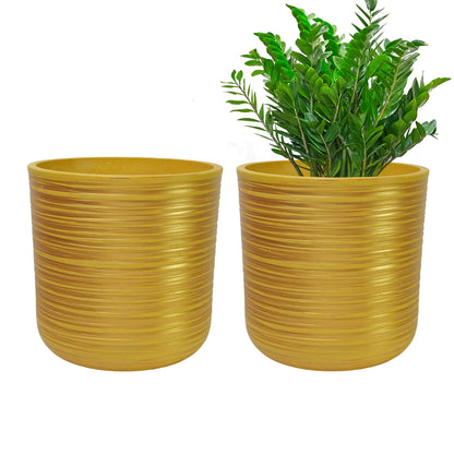 GreenShip Planter for Indoor Plants,8 inch or 10 inch Plant Pots with Drainage Hole,Modern Plant Pots,Decorative Flower Pots(Plants Not Included)