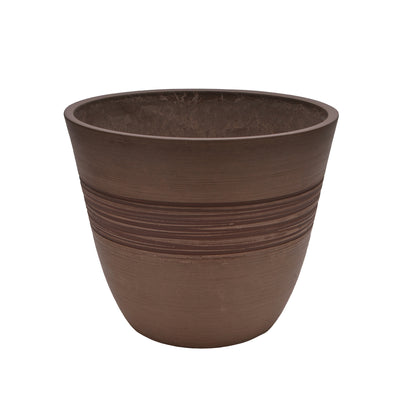 GreenShip Planter for Indoor Outdoor Plants,  Set of 2 Modern Decorative Plant Pots with Drainage Hole,  Decorative Flower Pots(Plants Not Included)