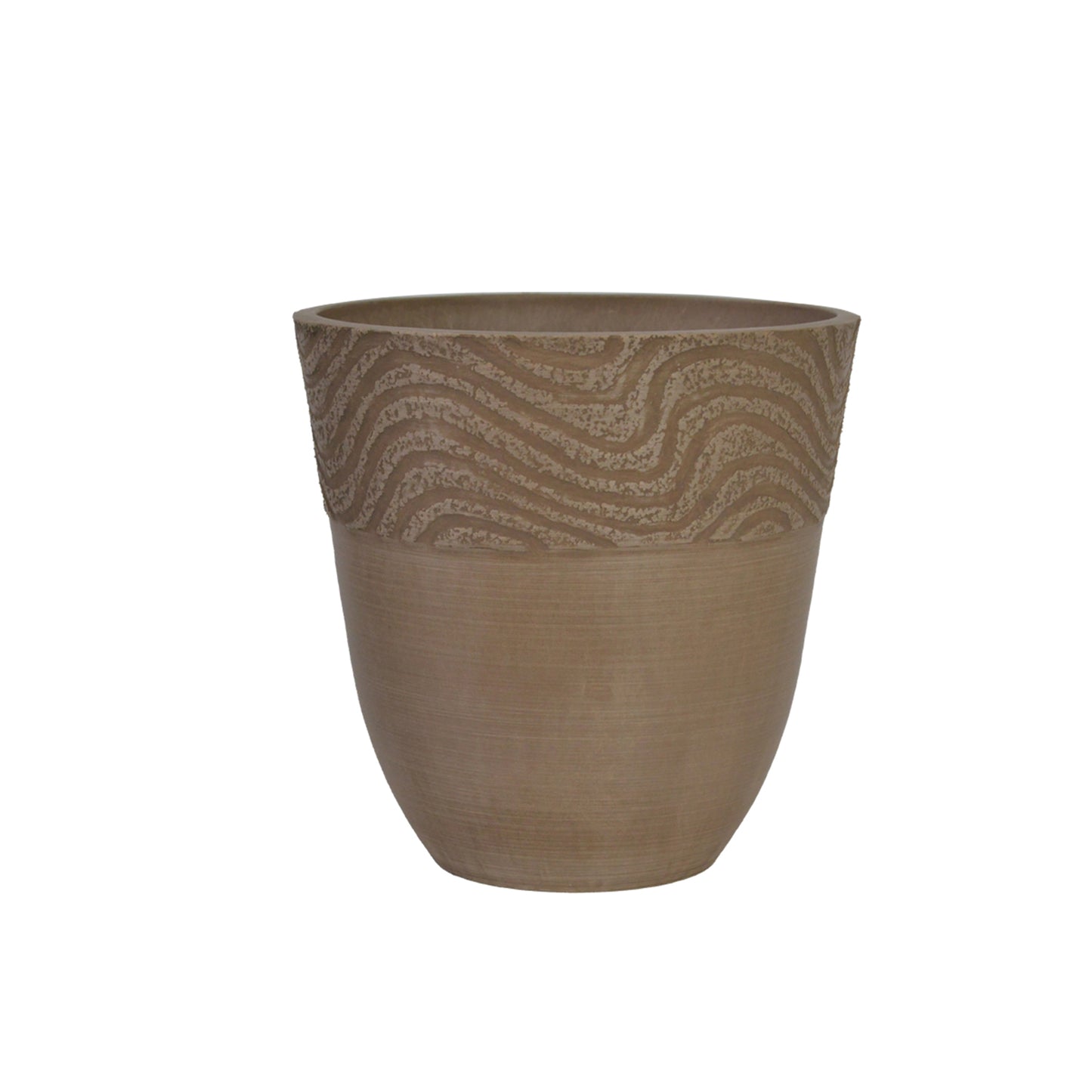 GreenShip Planter 8 inch 12 inch for Indoor Outdoor Plants,  Modern Decorative Plant Pots with Drainage Hole,  Decorative Flower Pots(Plants Not Included)