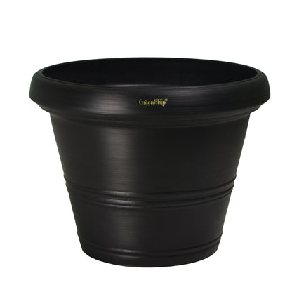 GreenShip 12 inch or 16 inch Large Planter with Drainage Hole,Modern Plant Pots for Indoor Outdoor Garden Plants and Flowers(Plants Not Included)