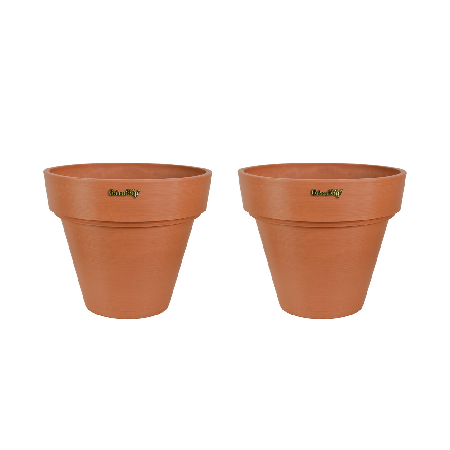 GreenShip 10 inch or 12 inch Large Planter with Drainage Hole,Modern Plant Pots for Indoor Outdoor Garden Plants and Flowers(Plants Not Included)