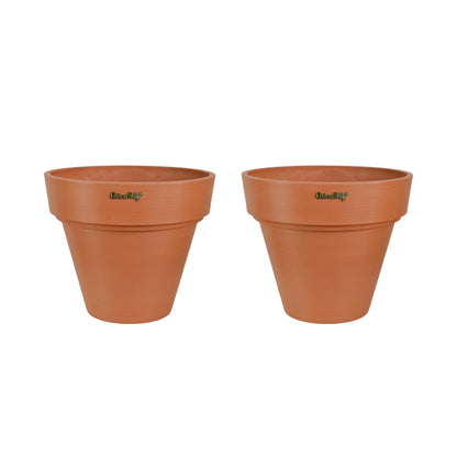 GreenShip 10 inch or 12 inch Large Planter with Drainage Hole,Modern Plant Pots for Indoor Outdoor Garden Plants and Flowers(Plants Not Included)