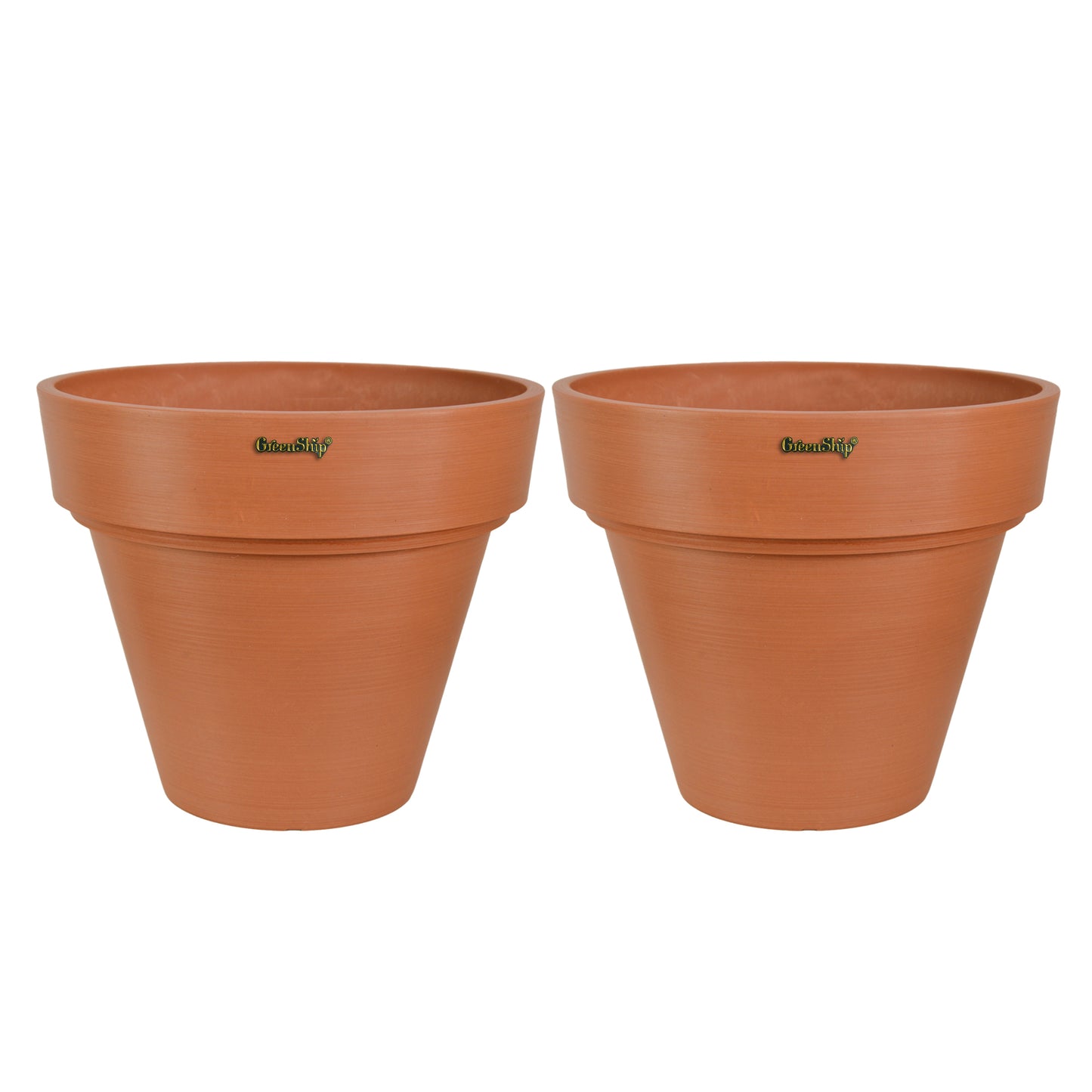 GreenShip 10 inch or 12 inch Large Planter with Drainage Hole,Modern Plant Pots for Indoor Outdoor Garden Plants and Flowers(Plants Not Included)