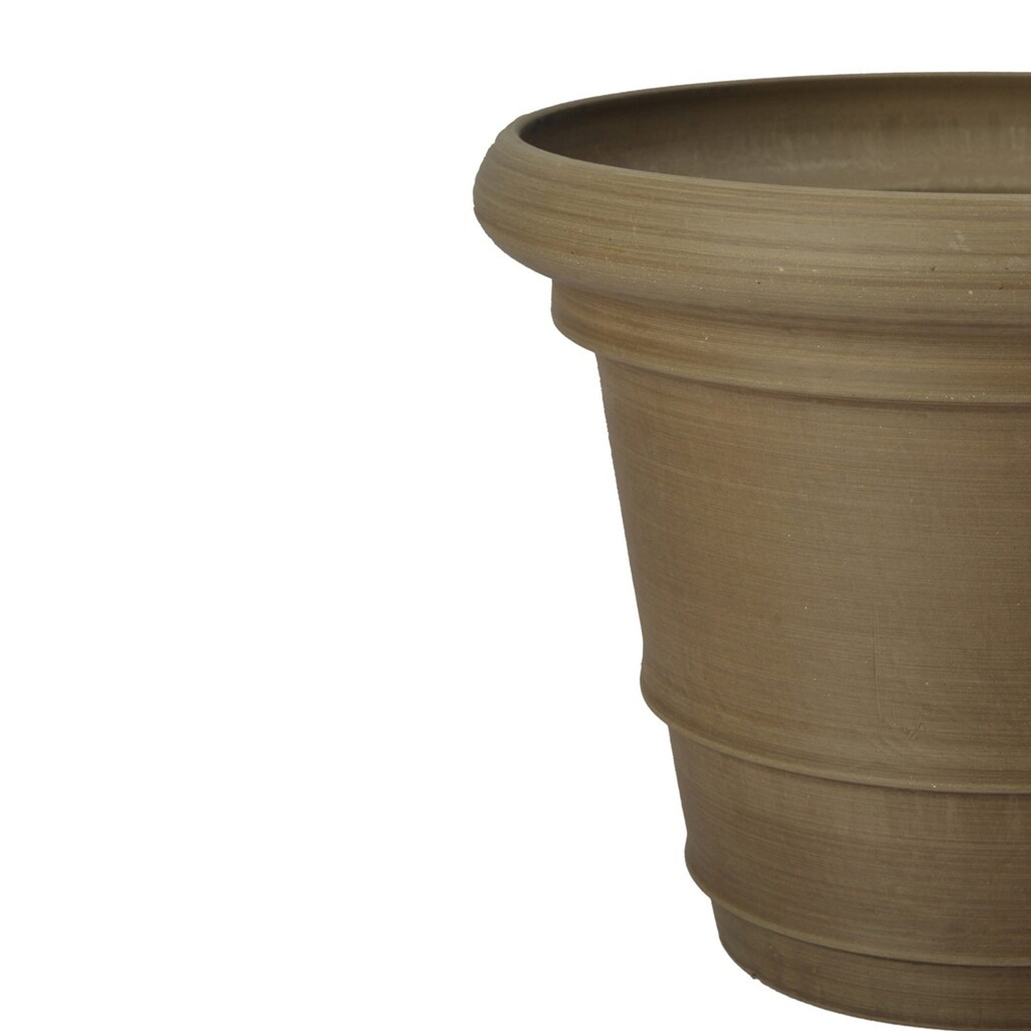 Heavy Rim 15 in. W x 12 in. H Indoor/Outdoor Resin Decorative Planter (Plants Not Included)